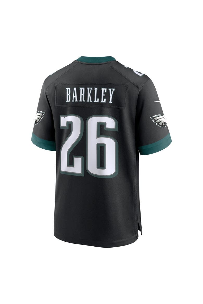 Men's Nike Saquon Barkley  Black Philadelphia Eagles Alternate Game Jersey, Alternate, color, Black