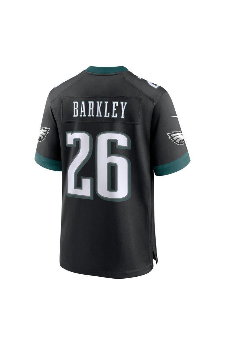 Nike Men's Nike Saquon Barkley Black Philadelphia Eagles Alternate Game Jersey, Alternate, color, Black