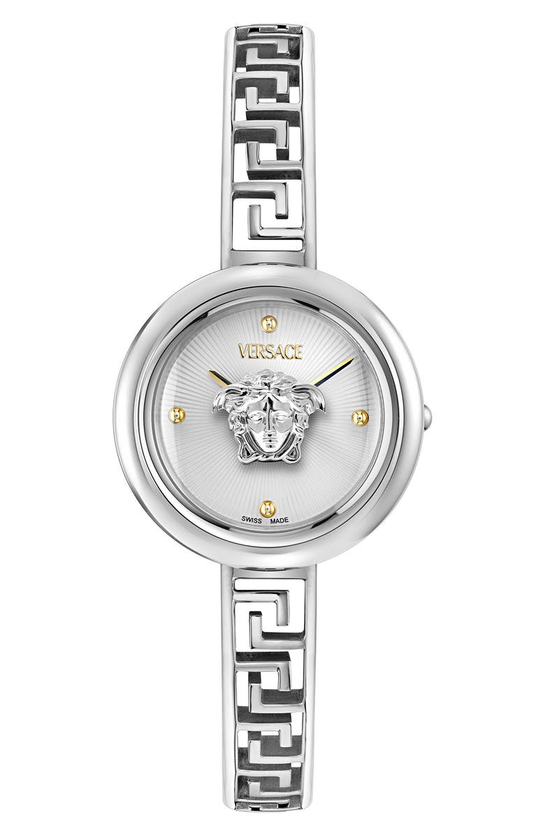 Versace Medusa Eclipse Bracelet Watch, 28mm, Main, color, Stainless Steel