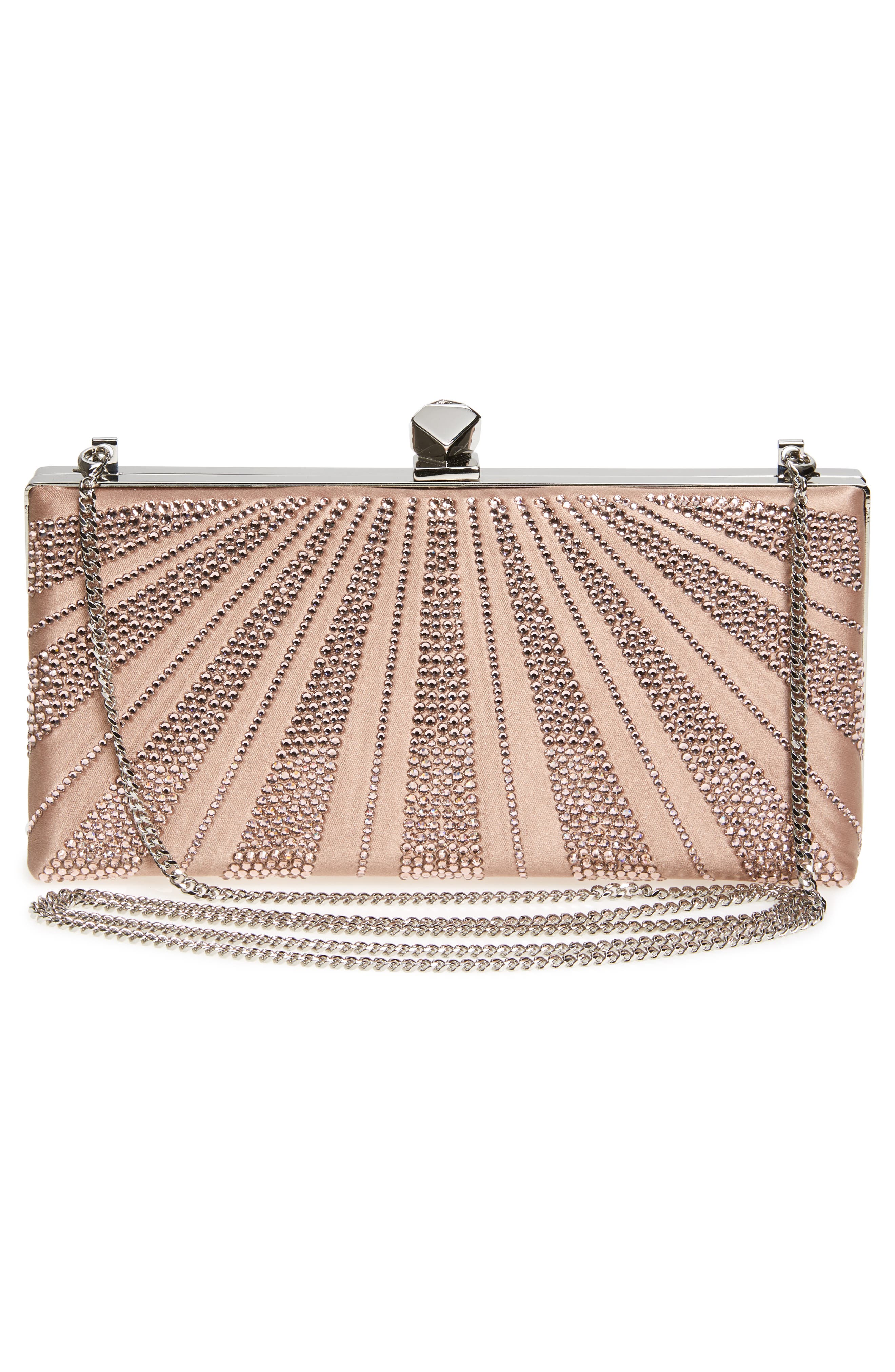 Jimmy Choo Celeste Crystal Hotfix Clutch, Alternate, color, 