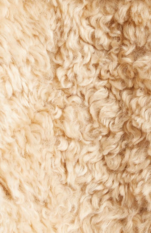 Stand Studio Charmaine Reversible Faux-shearling Jacket In Natural Beige/mole Grey