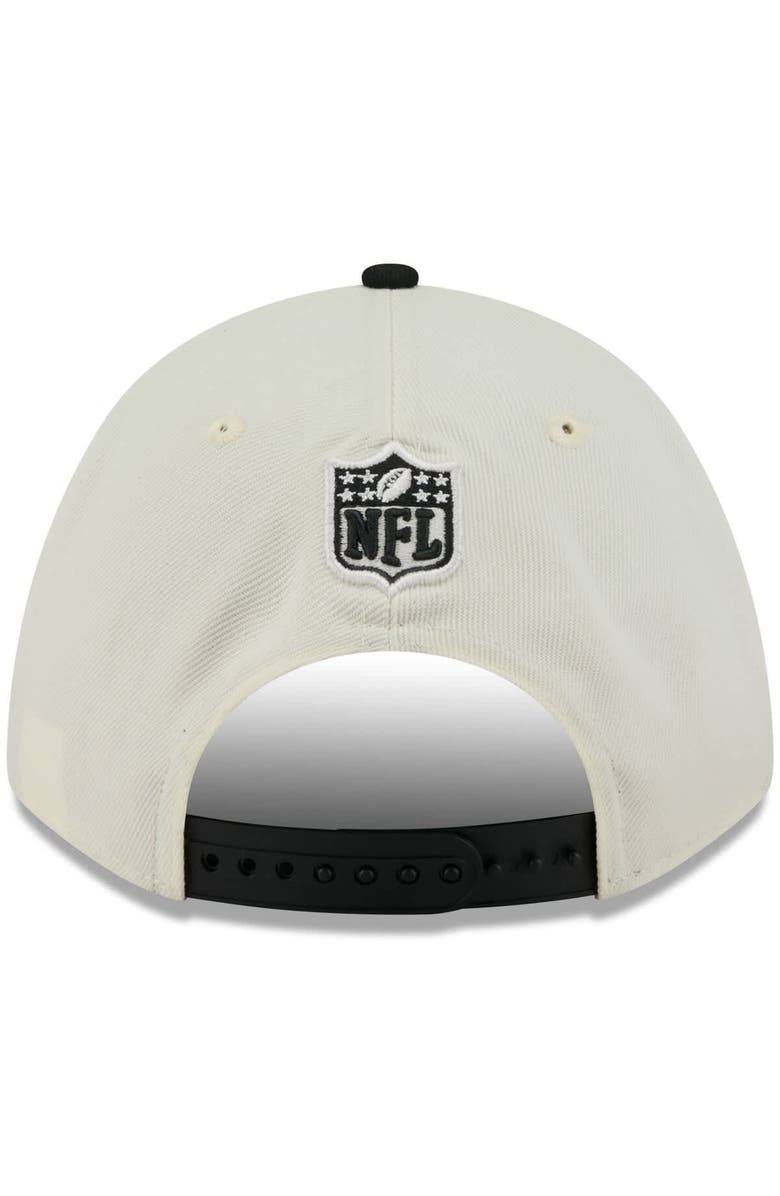 New Era Men's New Era Cream/Black Pittsburgh Steelers 2025 NFL Draft 9FORTY A-Frame M-Crown Adjustable Hat, Alternate, color, 