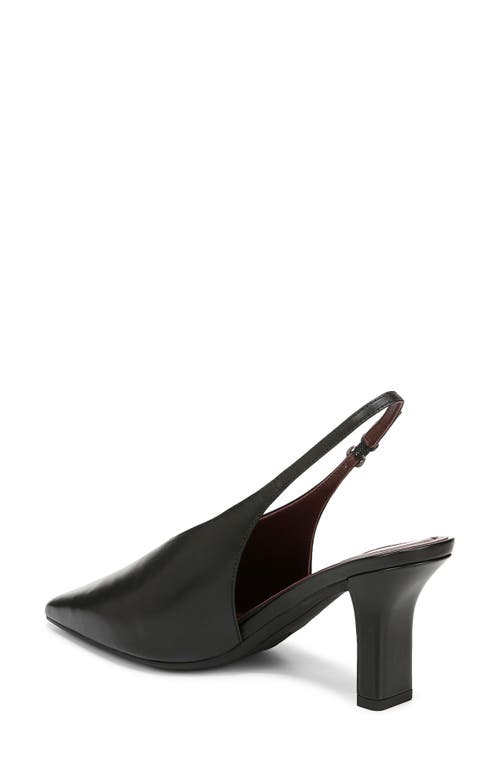 Vince Devi Slingback Pointed Toe Pump In Black