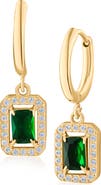 JARDIN Crystal Halo Drop Earrings