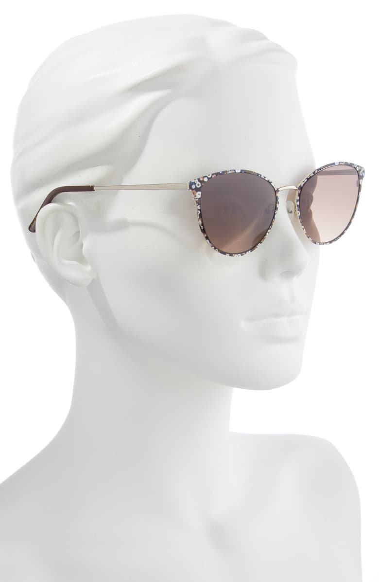 Isaac Mizrahi New York 56mm Oval Sunglasses, Alternate, color,