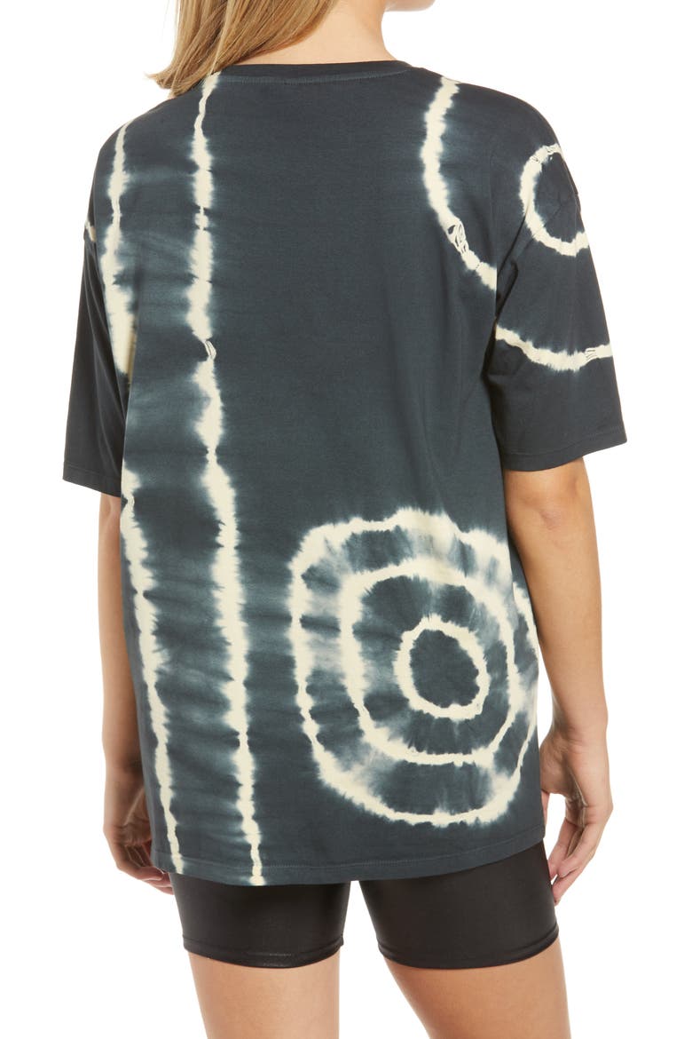 Forever Tie Dye Oversize T-Shirt, Alternate, color, BLACK AOP SIMPLE