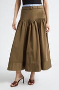 Cinq à Sept Peri Stretch Cotton Maxi Skirt