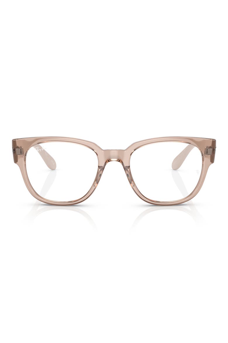 RX7210 50mm Square Optical Glasses, Main, color, BEIGE