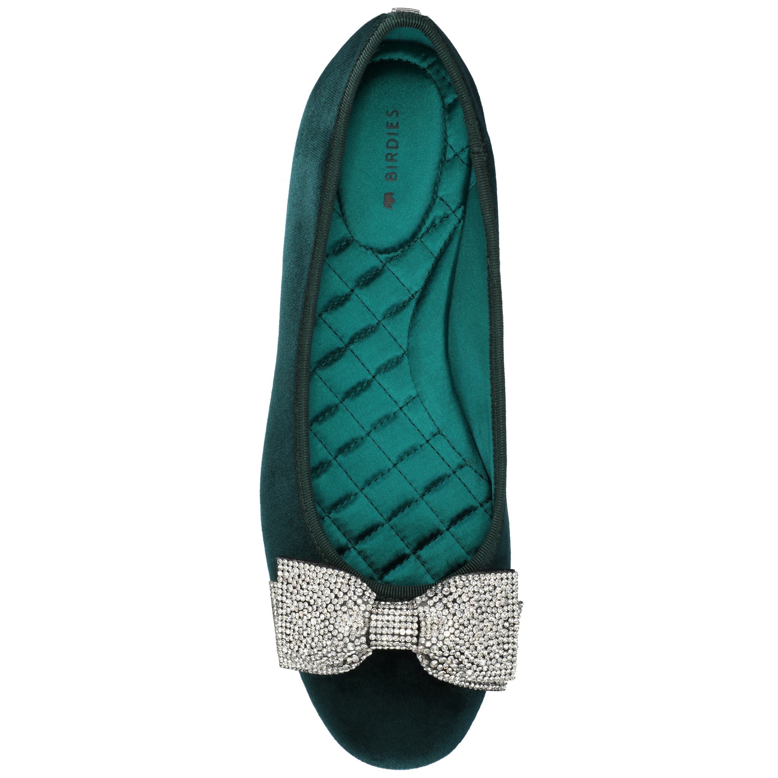 The Hummingbird Jewelry Bow Loafer, Alternate, color, Royal Green