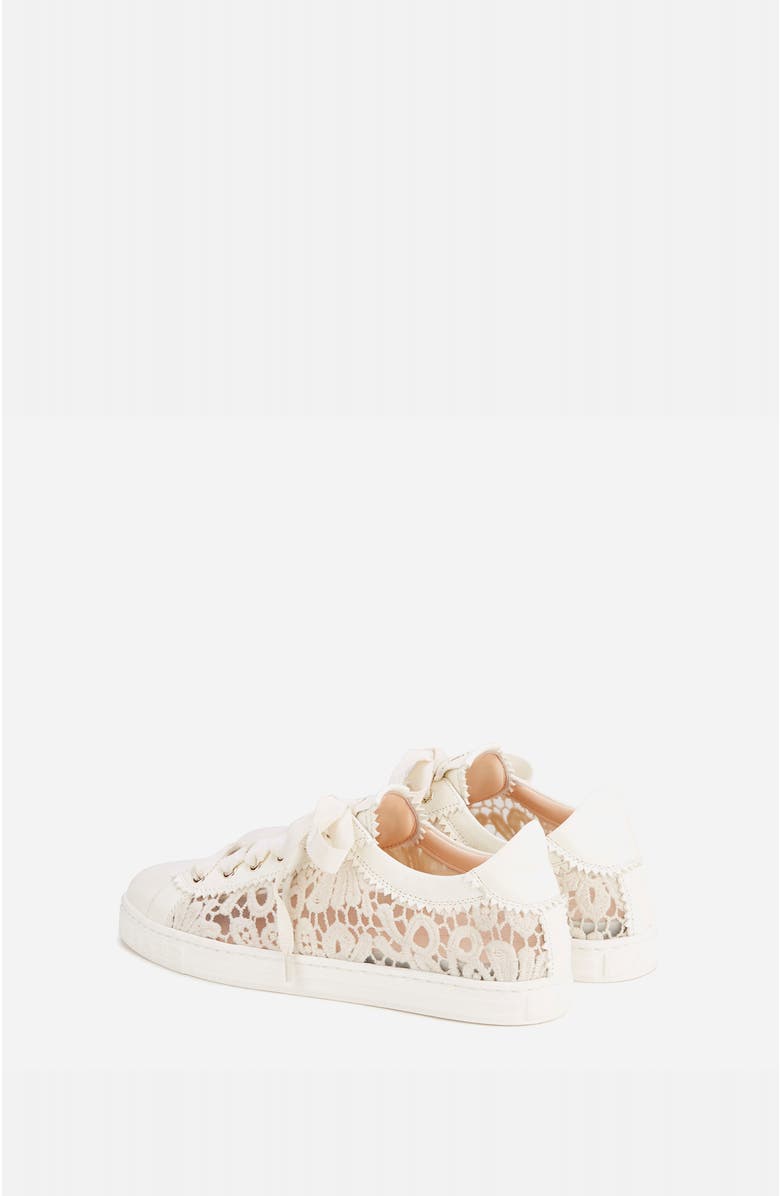 AGL Sade Fabric Lace Sneaker, Alternate, color, White Fabric