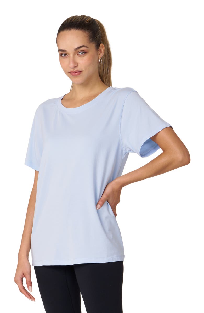 Rebody Active Rebody Essentials Oversized Short Sleeve Top, Main, color, Baby Blue