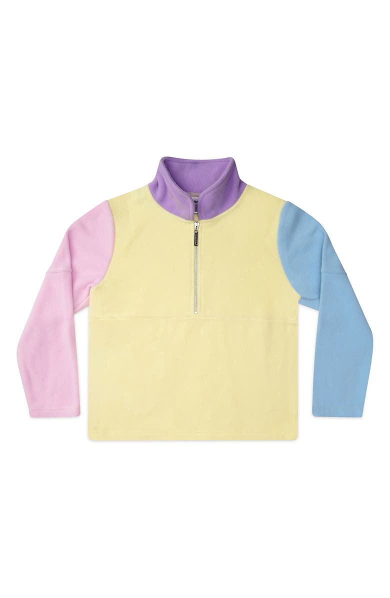 Iscream Kids' Colorblock Fleece Half Zip Pullover, Main, color, 