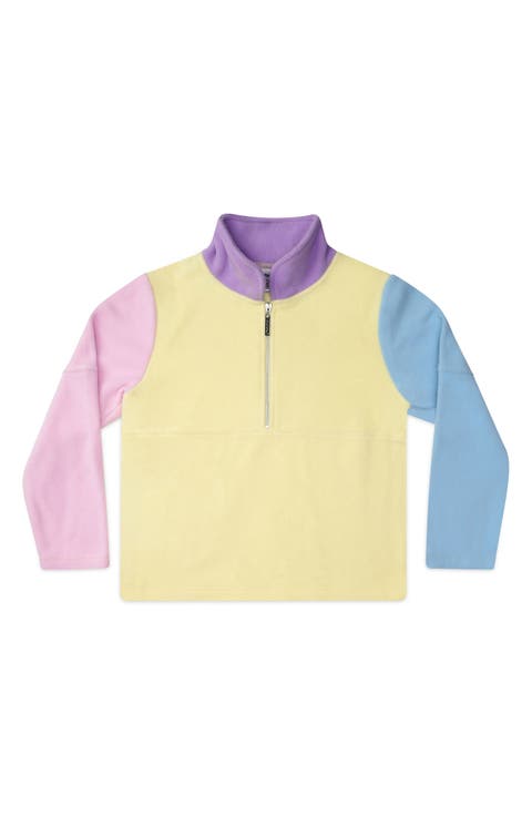 Kids' Colorblock Fleece Half Zip Pullover (Big Kid)