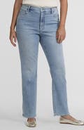 Lands' End Recover High Rise Straight Leg Blue Jeans