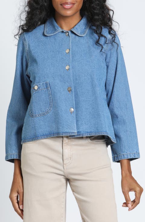 City Swing Cotton Denim Jacket