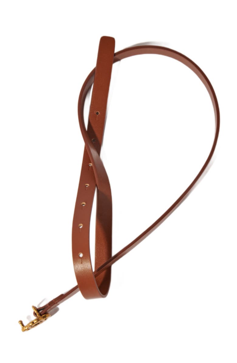 maje Slim Clover belt, Alternate, color, Camel