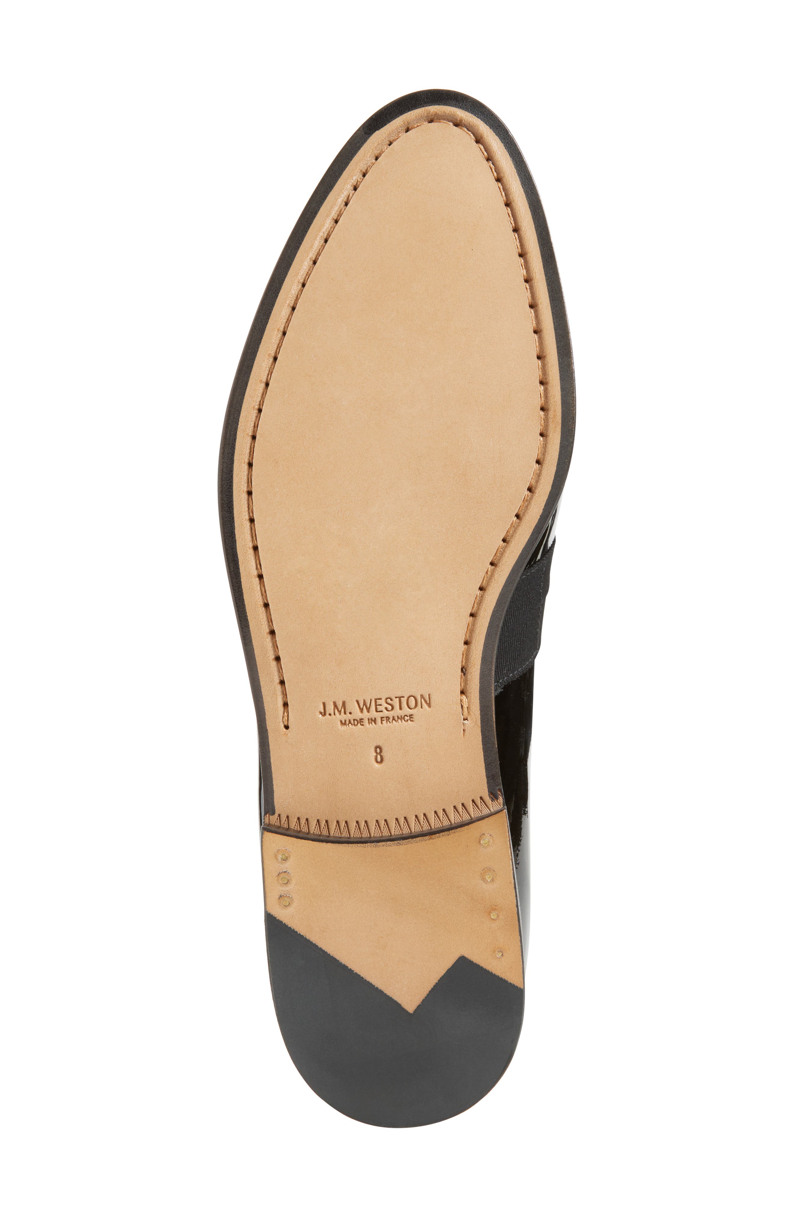 JM WESTON Smoking Loafer, Alternate, color, Black