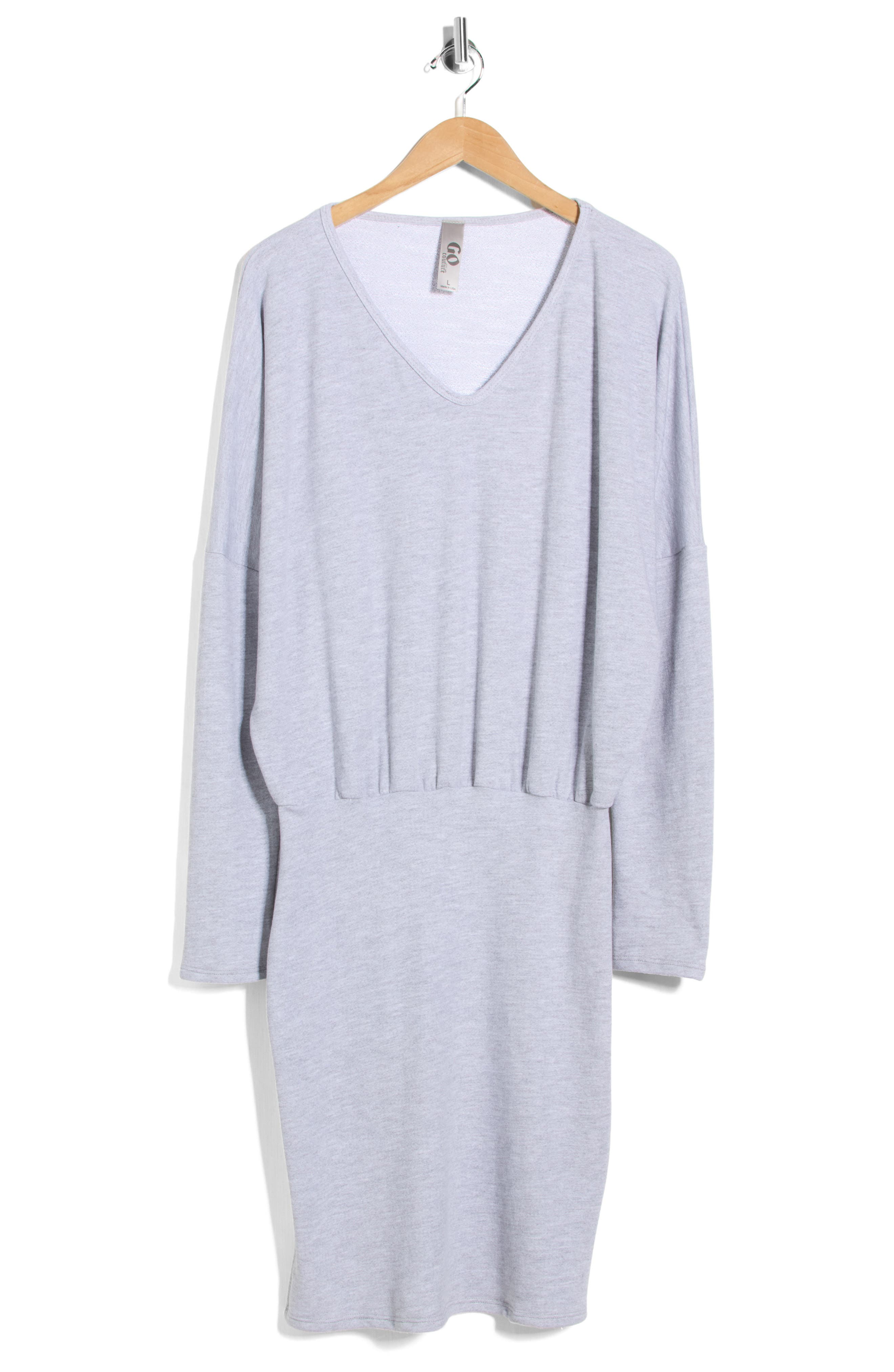 GO COUTURE Dolman Sleeve Sweater Dress