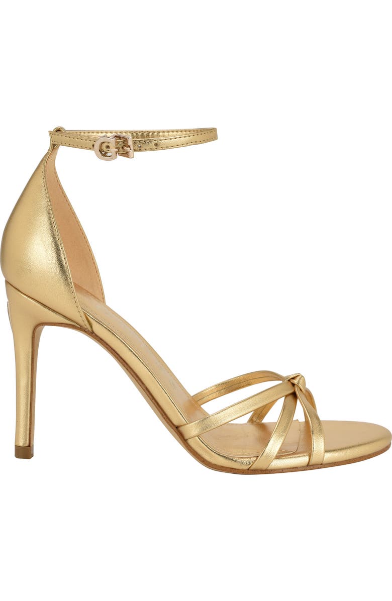 GUESS Spring Ankle Strap Sandal, Alternate, color, Gold