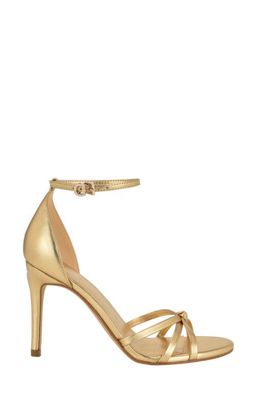 Guess Spring Ankle Strap Sandal In Gold