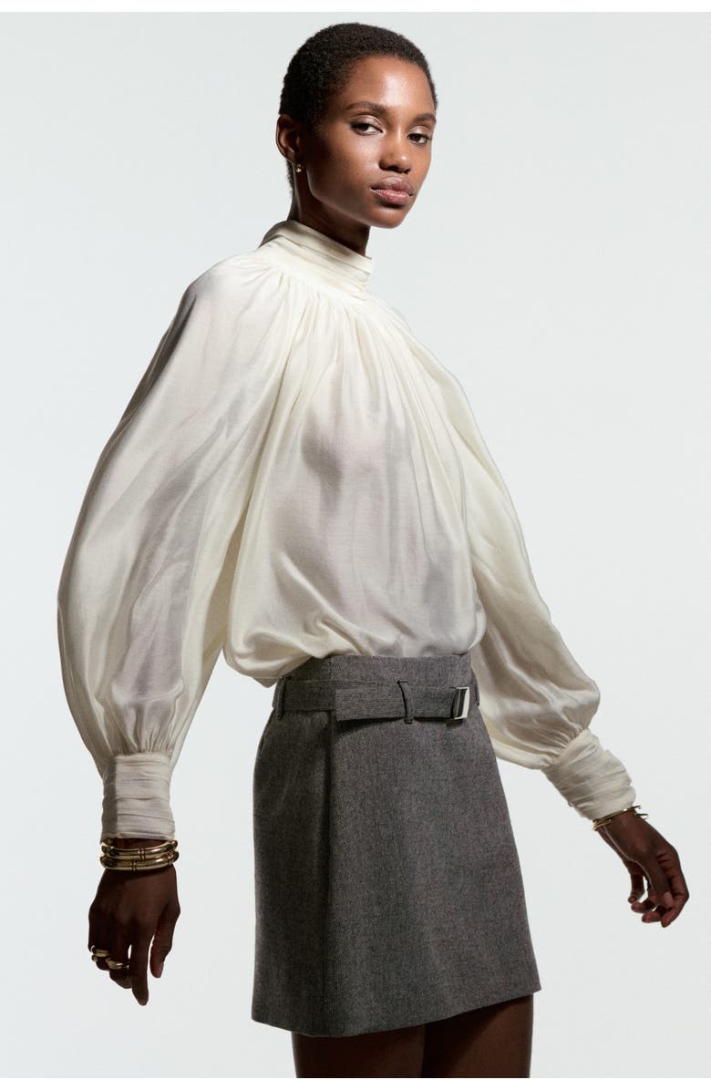 H&M Belted Mini Skirt, Alternate, color, 