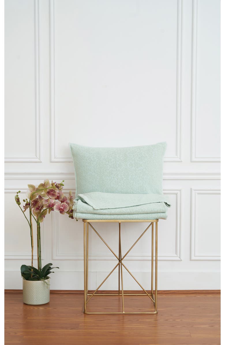 ELISABETH YORK Chander Sea Glass Cotton Euro Pillow Sham, Alternate, color, Blue