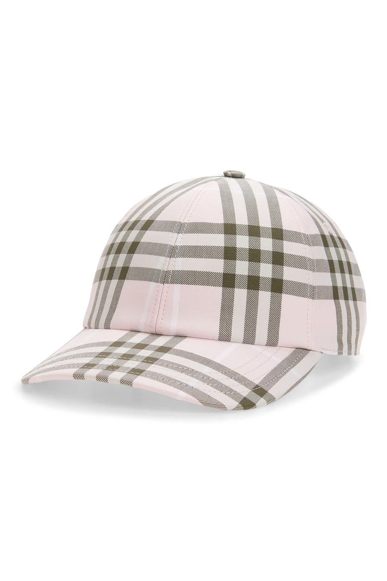 Classic Check Baseball Cap, Main, color, MALLOW PINK IP CHECK