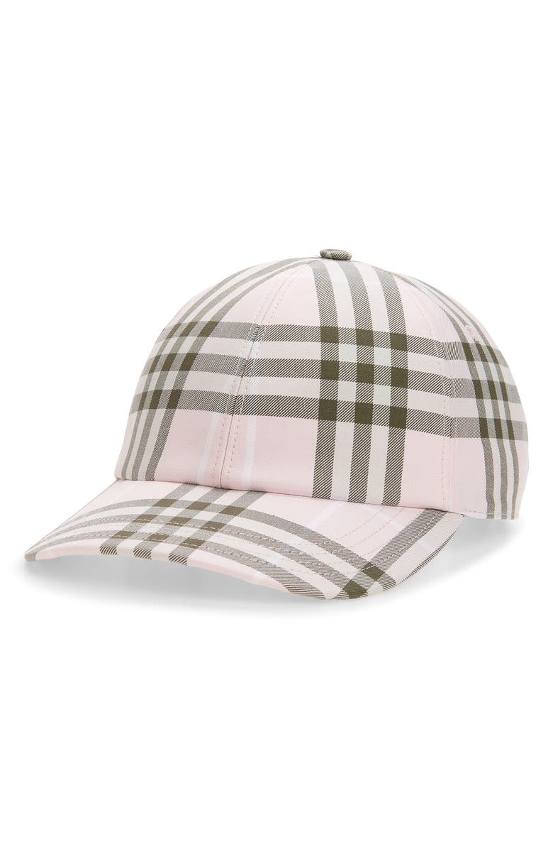 Burberry Classic Check Baseball Cap, Main, color, Mallow Pink Ip Check