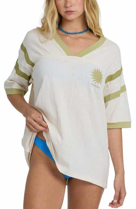 Team Beach Cotton Football T-Shirt