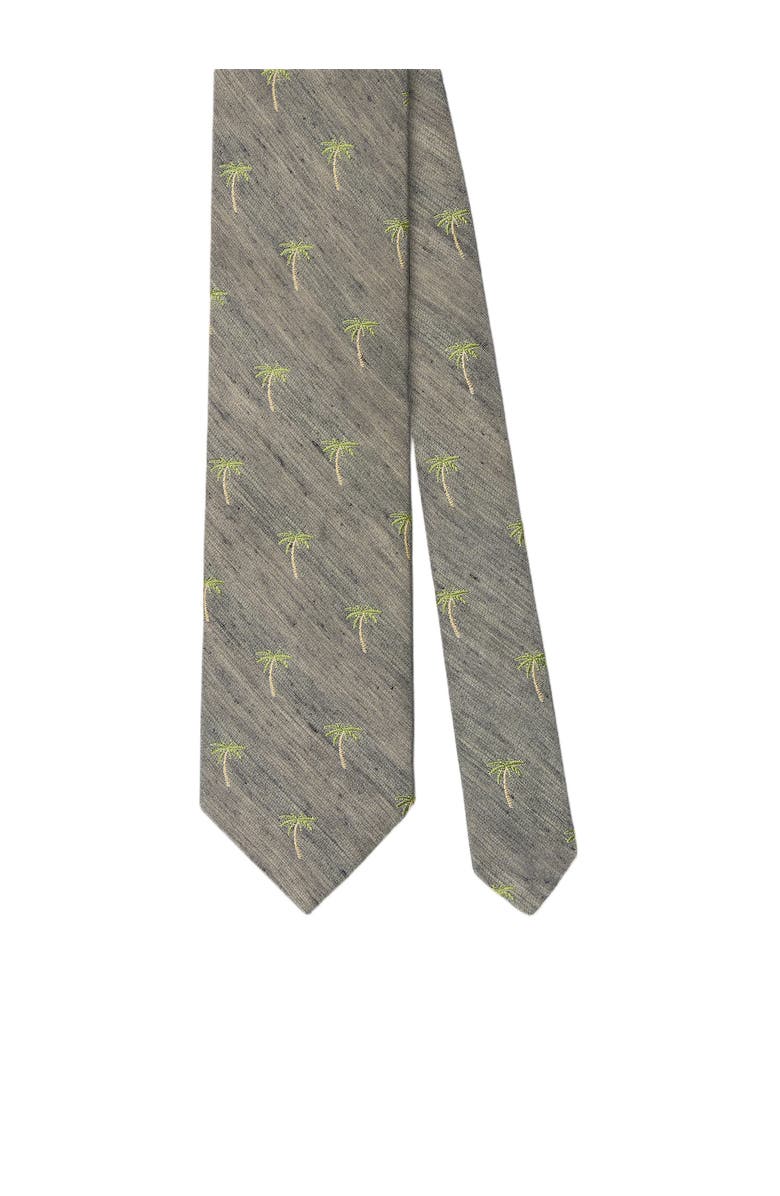 Robert Talbott Robert Palm Silk Linen Best of Class Necktie, Main, color, Navy