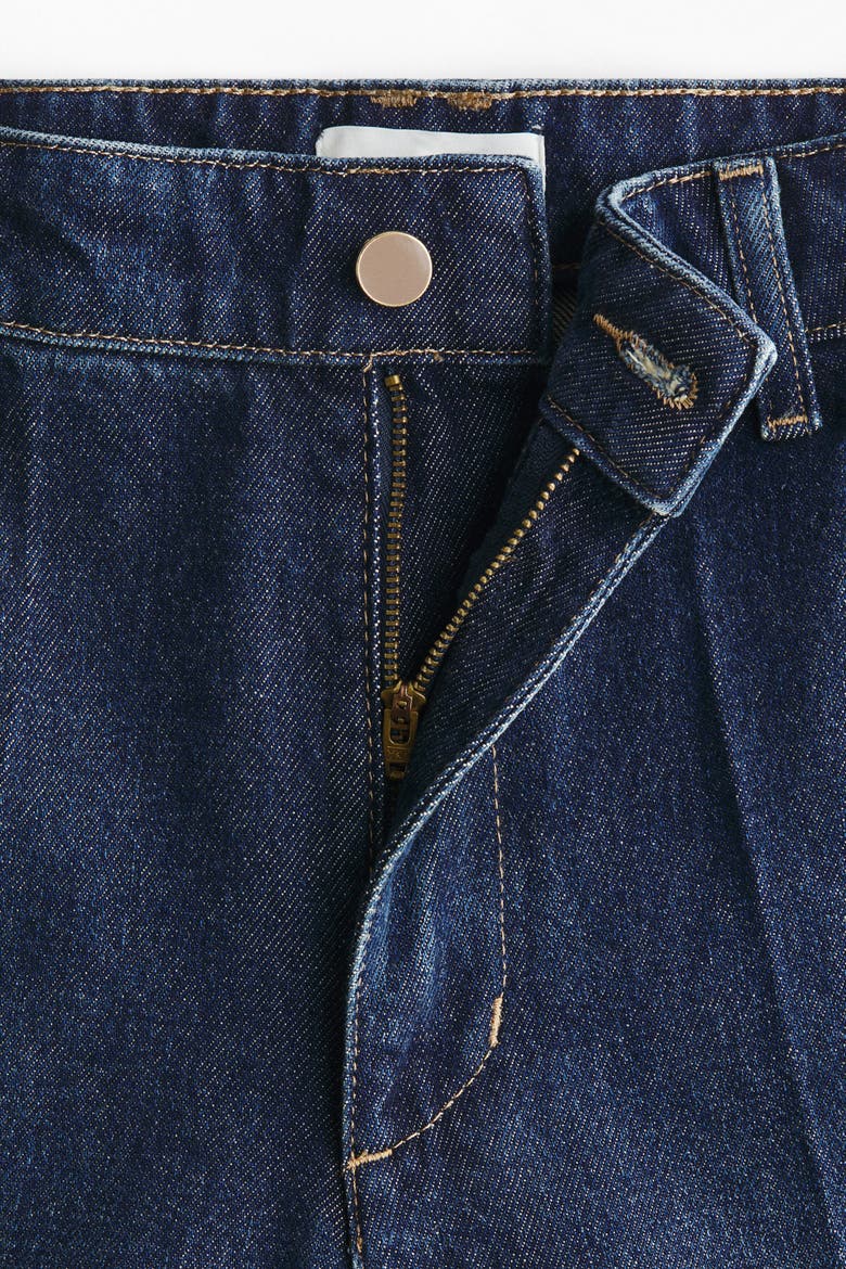 Super Wide High Jeans, Alternate, color, Dark denim blue