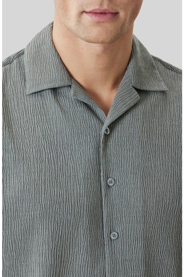 Kaezor Crepe Camp Shirt, Alternate, color, OLIVE DUST