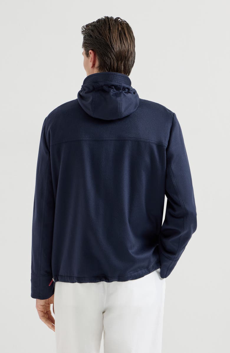 Brunello Cucinelli Flannel parka, Alternate, color, Blue