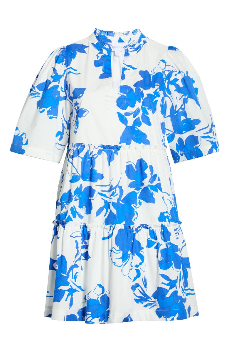 SUGARLIPS Aby Floral Dixie Tiered Cotton Dress, Main, color, 
