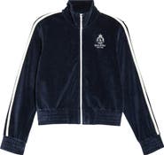 Sporty & Rich Elio Crown Tennis Cotton Velour Track Jacket