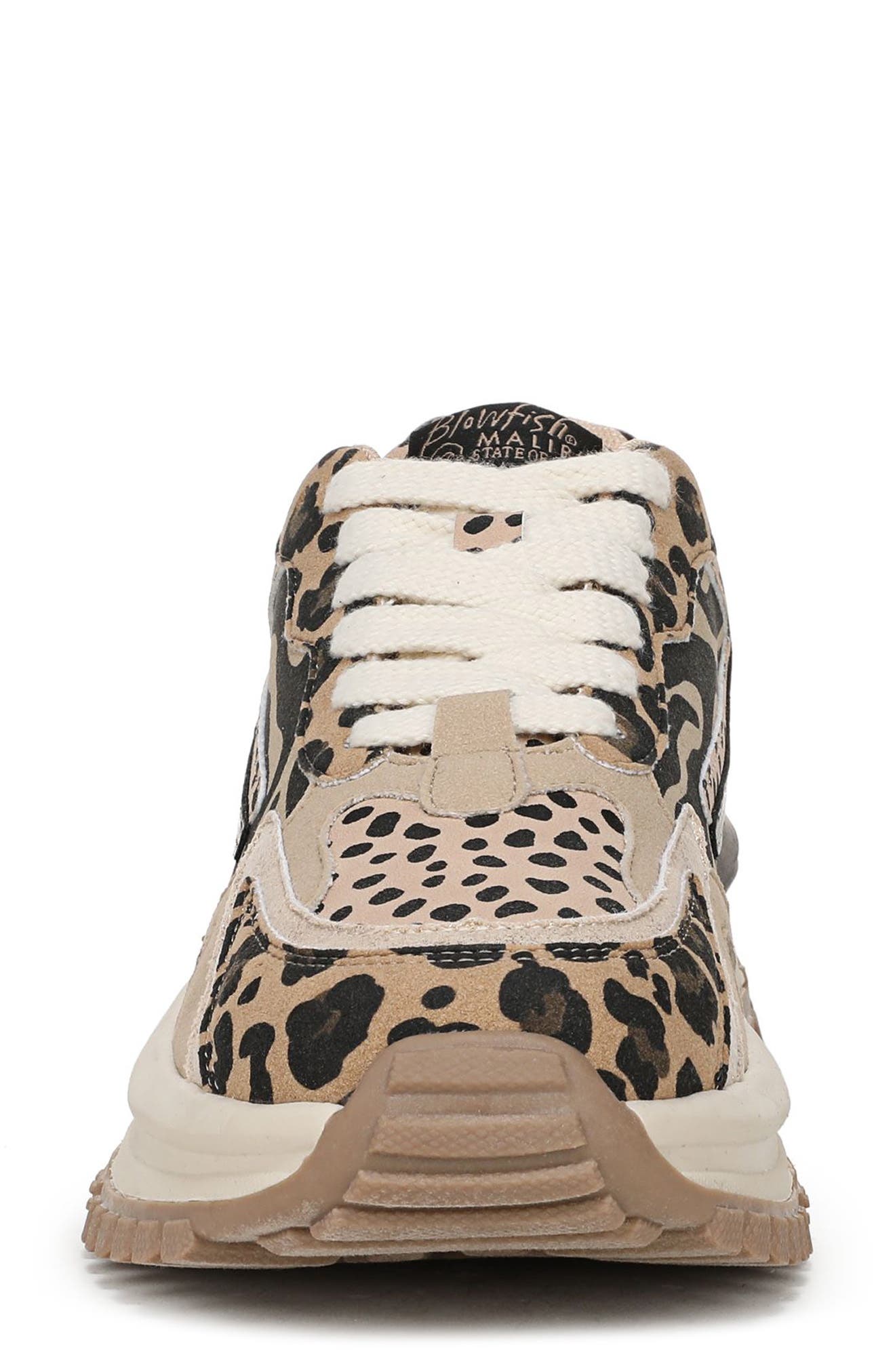 Blowfish Malibu Leo Sneaker, Alternate, color, Leopard Multi Faux Suede