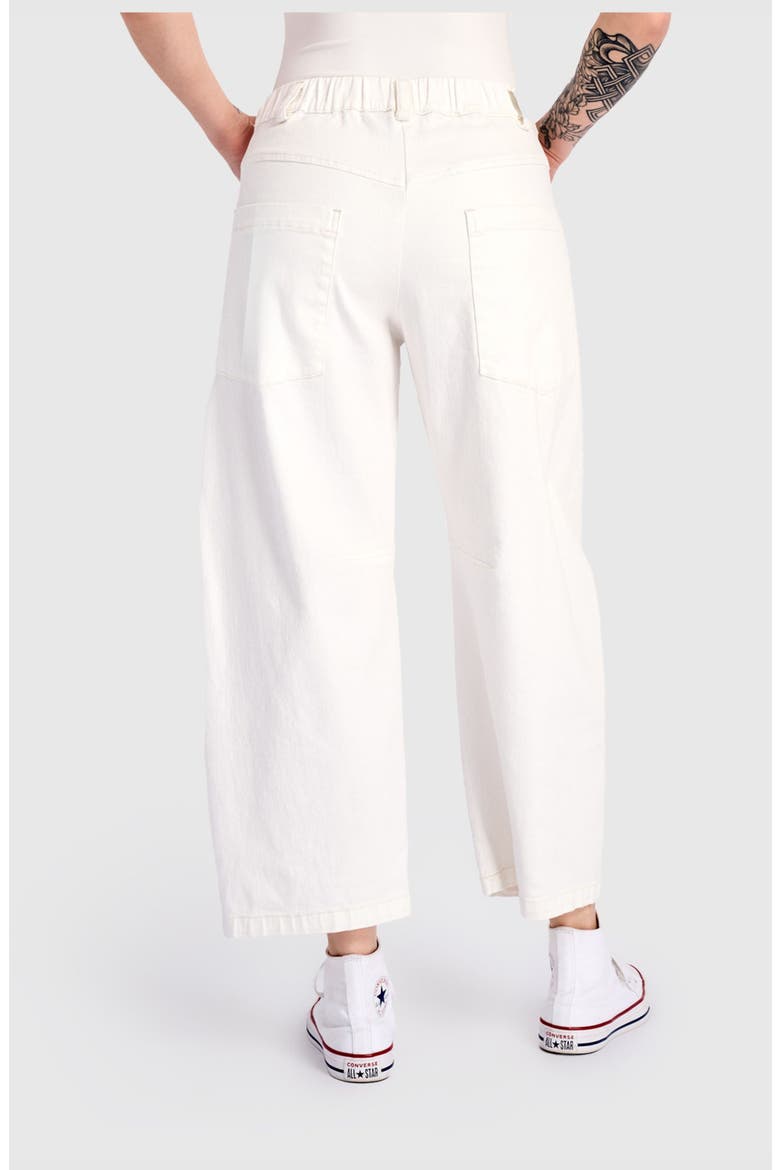 Go-To Barrel Pants, Alternate, color, White