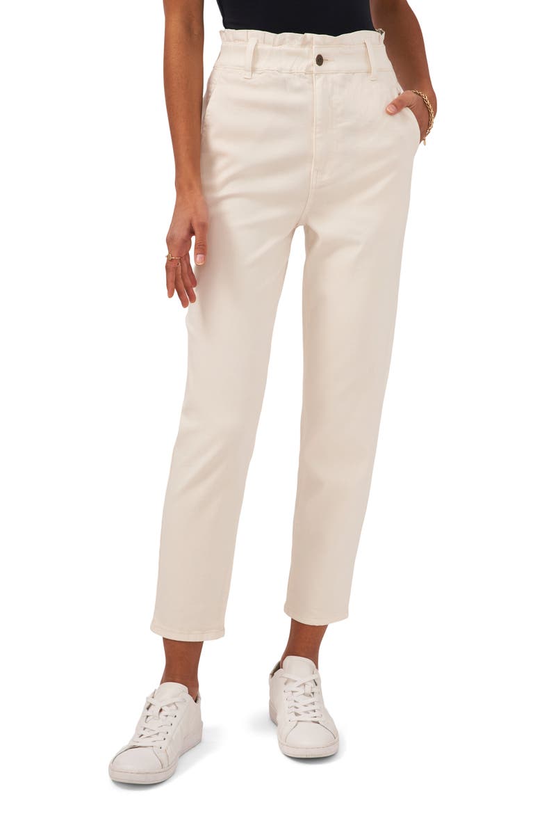 Paperbag Pants, Main, color, TOASTED IVORY