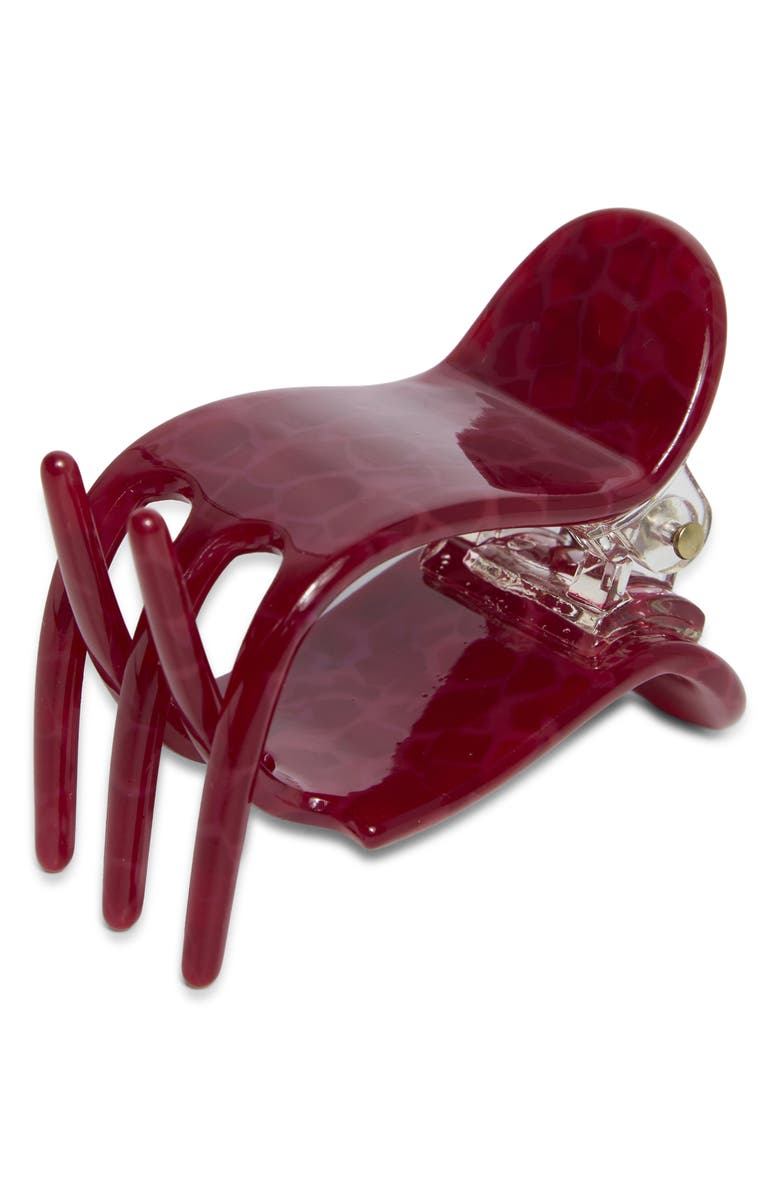 L. Erickson Halle Claw Clip, Main, color, Red
