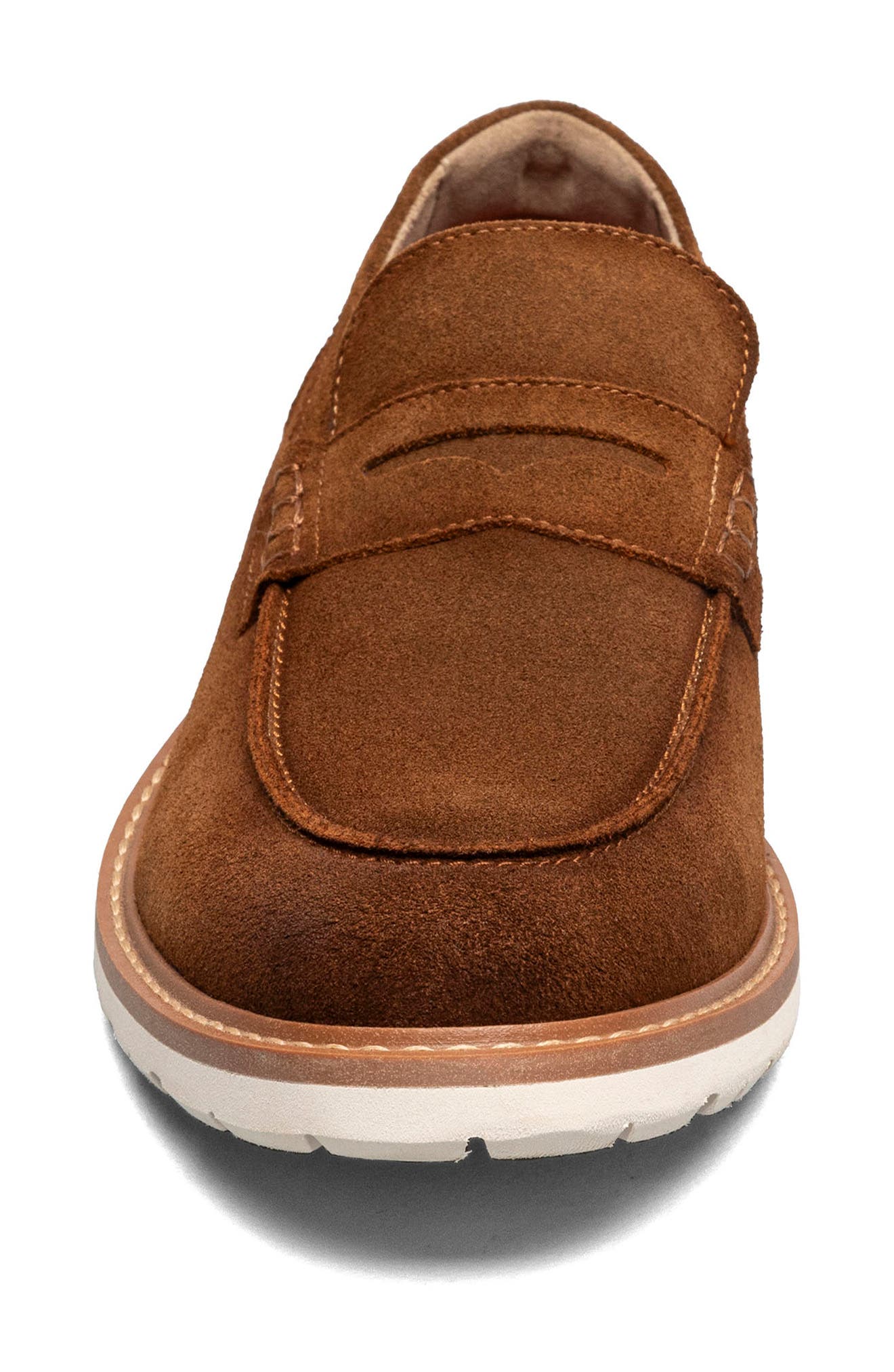 Stacy Adams Hopkins Penny Loafer, Alternate, color, Brown Suede