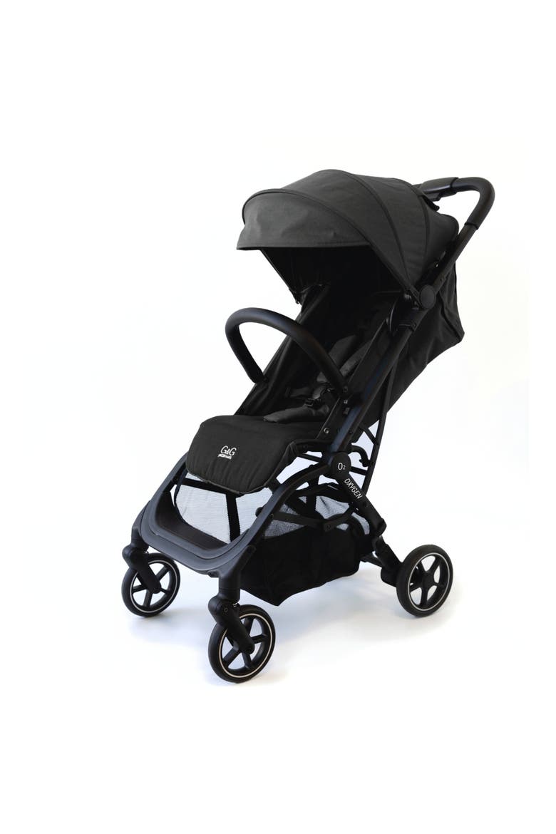 Oxygen v2 Lightweight Stroller, Compact, One-Hand Fold Travel Stroller for Newborn to Toddler, Main, color, Raven