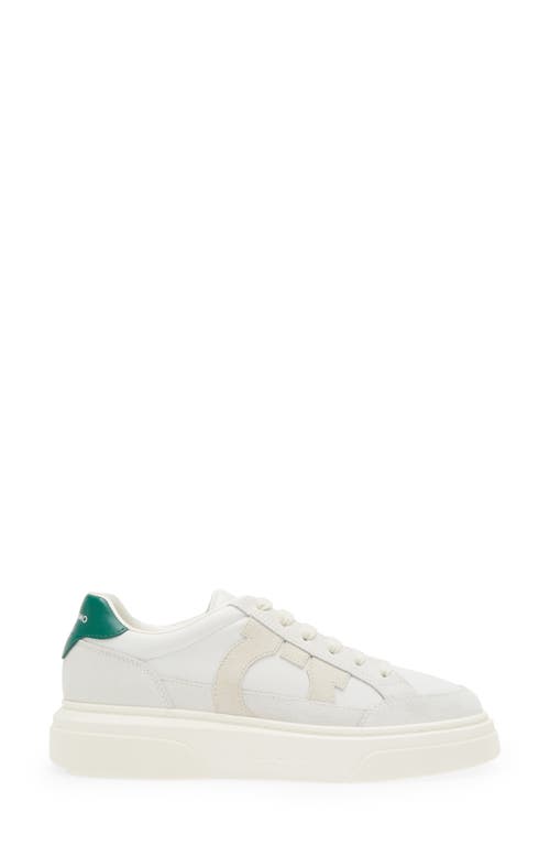 Ferragamo Gancini-patch Calfskin Sneakers