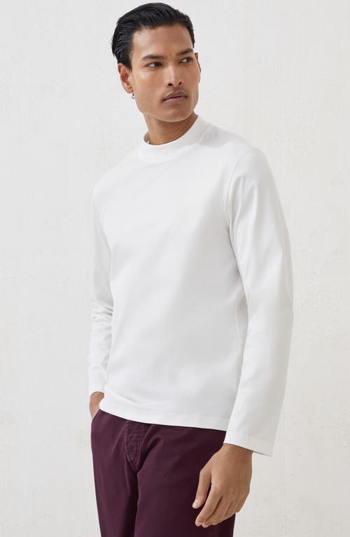 Brunello Cucinelli T-shirt Crew Neck Long Sleeves In White