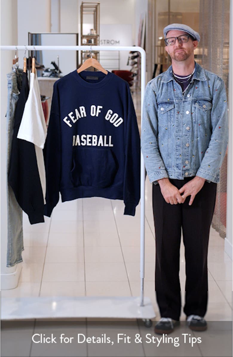 MLB Sport Crewneck Cotton Sweatshirt, sales video thumbnail