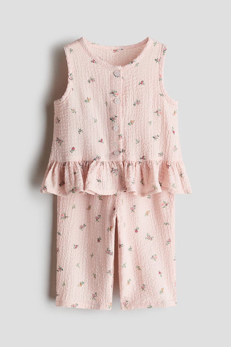 2-piece Seersucker Set, Alternate, color, Light pink/floral