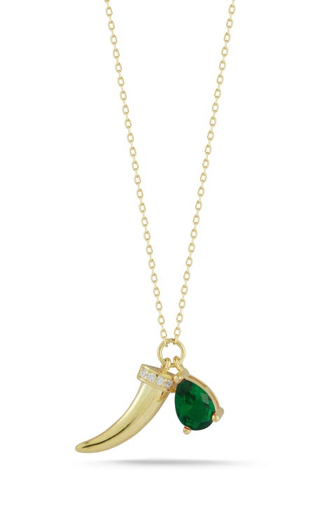 Horn Pendant Necklace