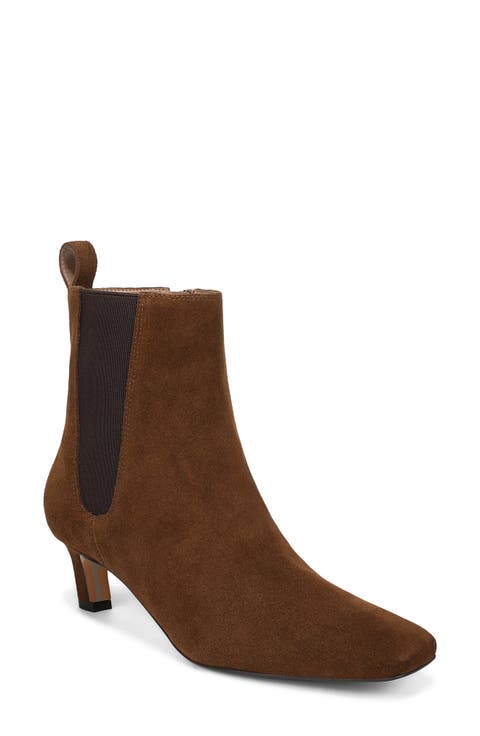 Peony Leather Chelsea Bootie