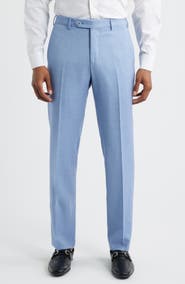 Zanella Parker Flat Front Wool Dress Pants