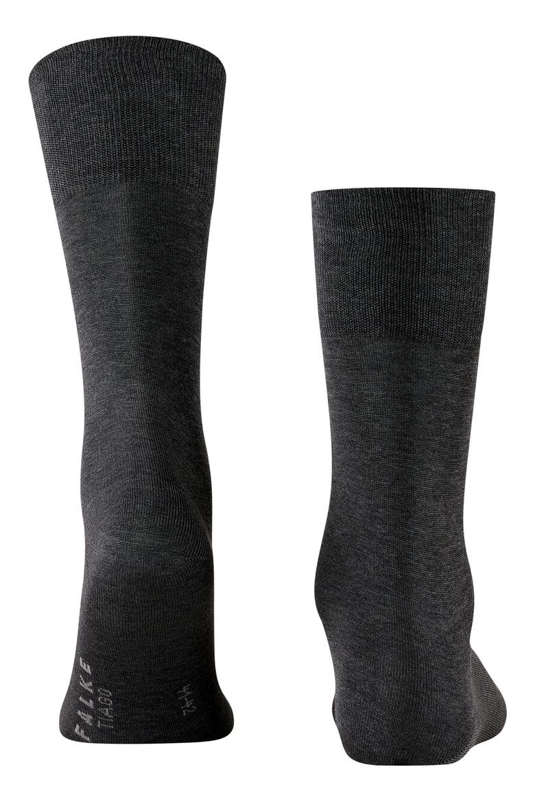 Tiago Organic Cotton Dress Socks, Alternate, color, ANTHRACITE