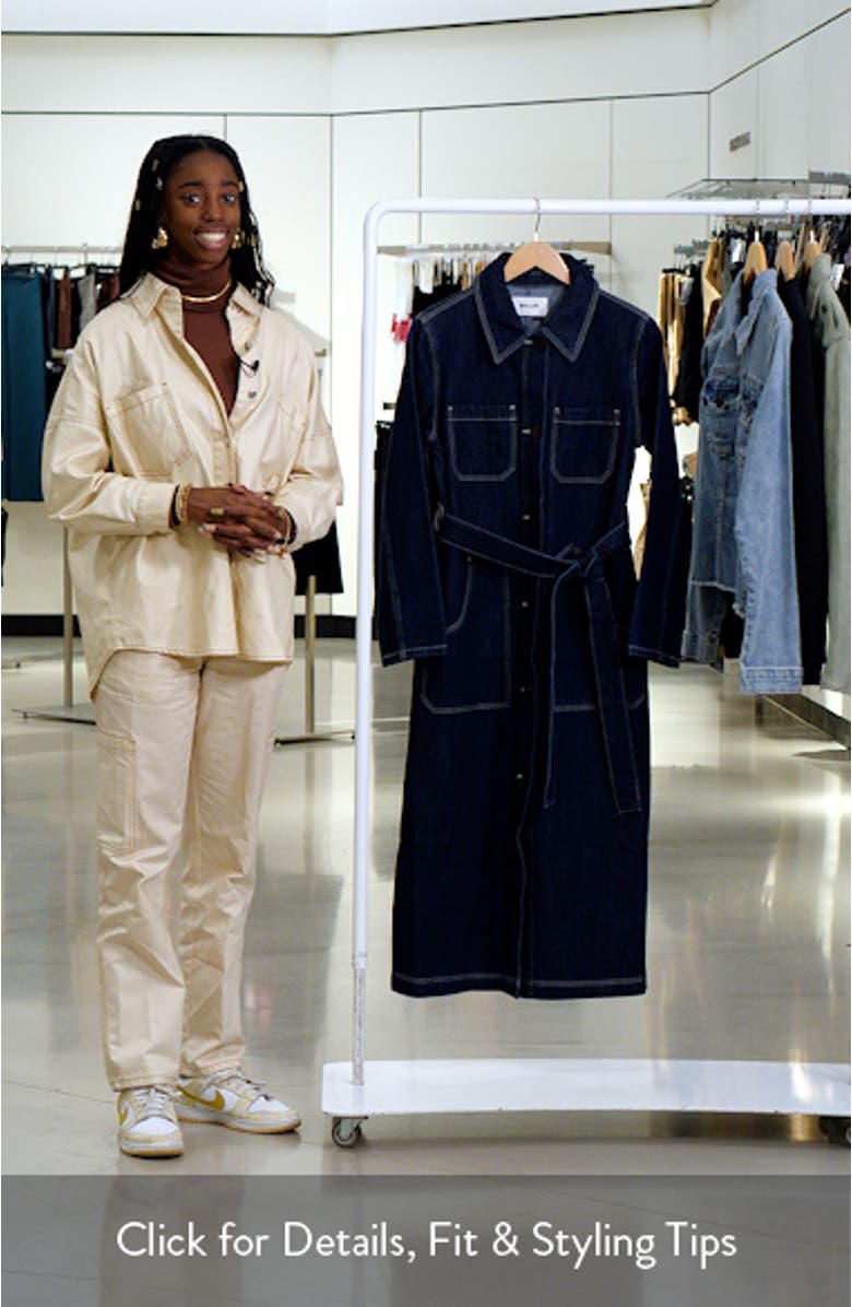 Bijou Denim Belted Trench Coat, sales video thumbnail